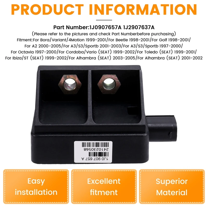 1J0907657A Car Yaw Rate Sensor ESP Sensor For VW  Skoda Seat 1J2907637A-N25R