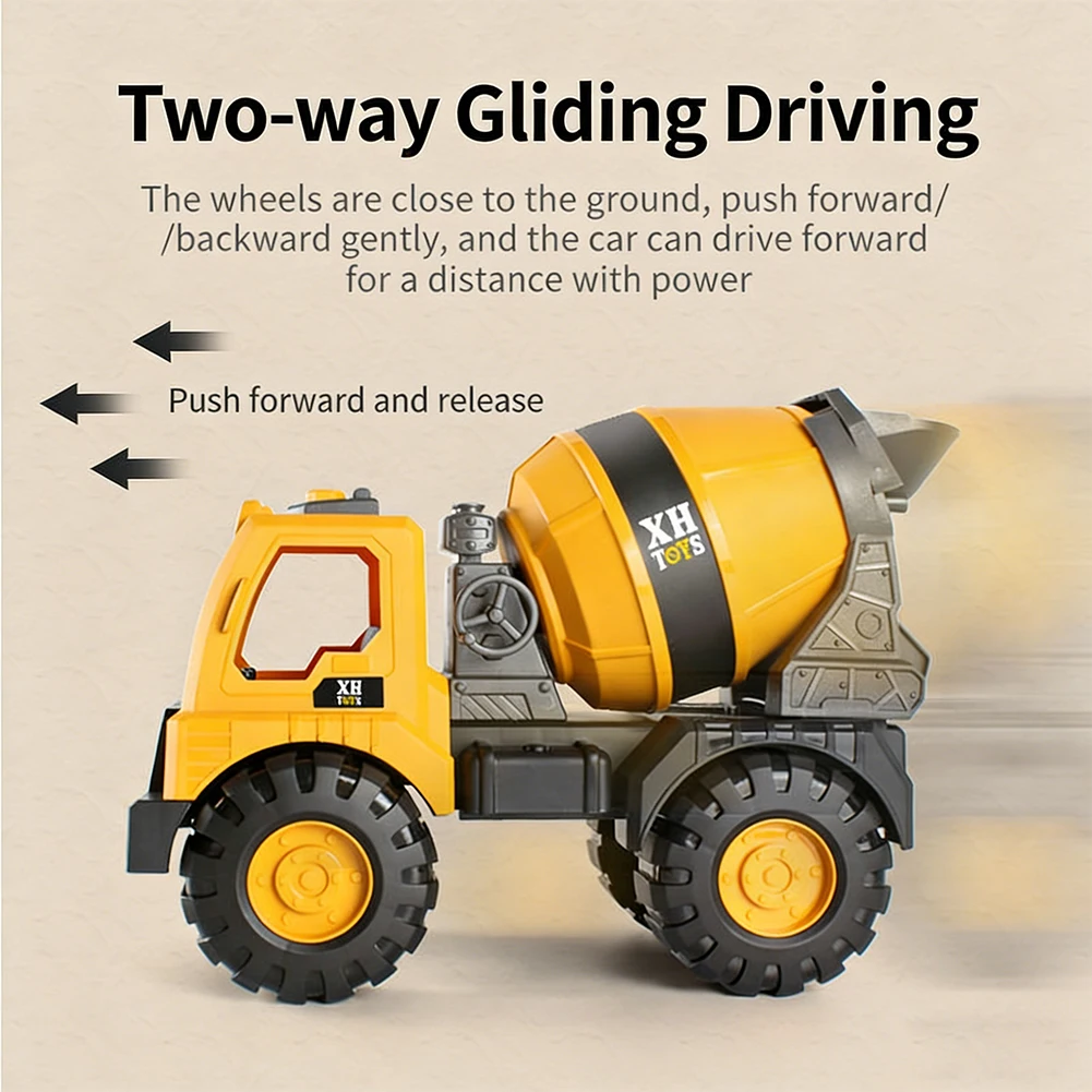 

Inertia Sliding Engineering Vehicle Toy Car Excavator Bulldozer Dump Truck Tractor Beach Toys Gift for Boys & Children