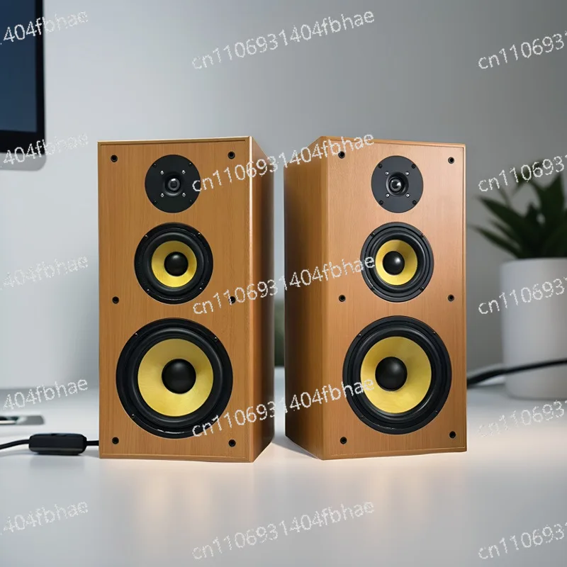 

Восьмидюймовая трехполосная полочная акустическая система, Hi-Fi пассивная аудиосистема для караоке