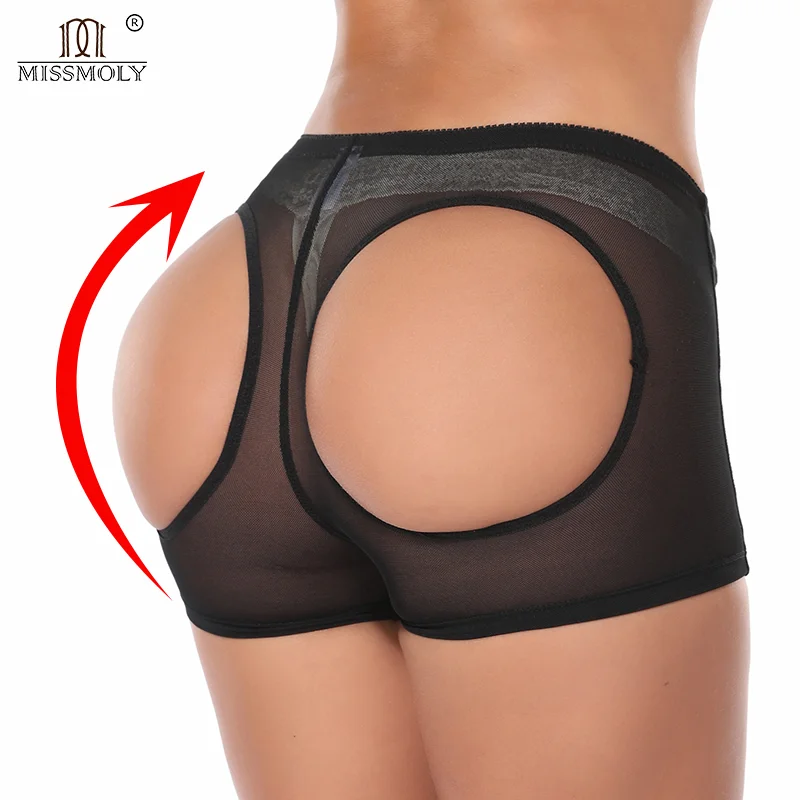 

Women Sexy Butt Lifter Panties MiSS MOLY See Through Hip Shaper Shorts Party Tummy Control Slimming Underwear Seamless Binders