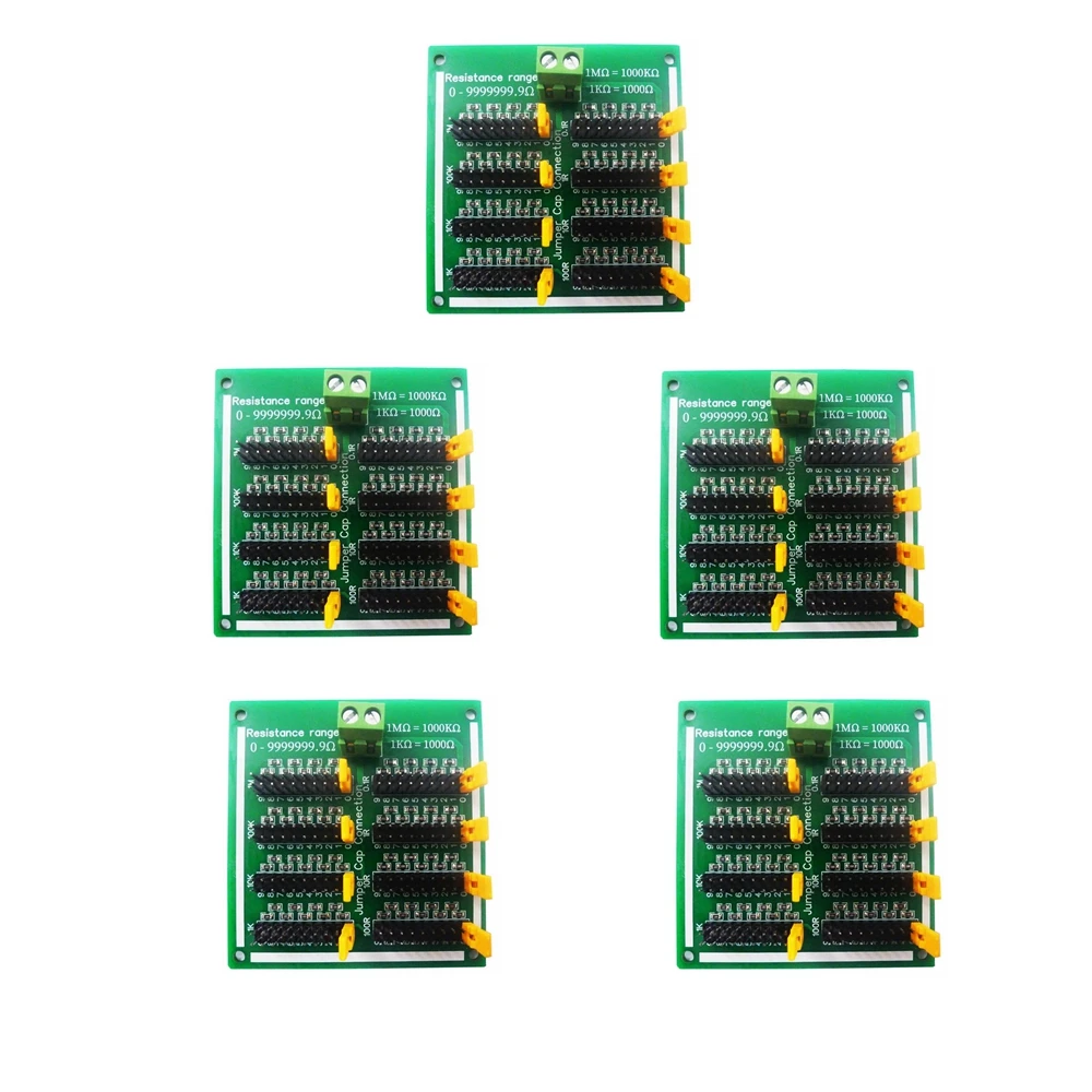 5 PCS 0-10M Step 0.1R Adjustable ProgrammableResistance Module C35 DIN Rail Shell for Arduino UNO MEGA PLC