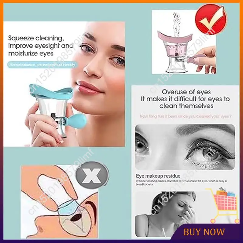 

Doings!2Piece Eye Wash Cup, Eye Wash Cleaner Kit Manual Air Pressure Eye Cleaning Cup Tool Eye Rinse