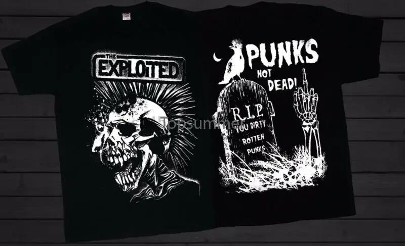 The Exploited - Punks Not Dead - Scottish Punk Rock Band T-Shirt Sizes S To 6Xl