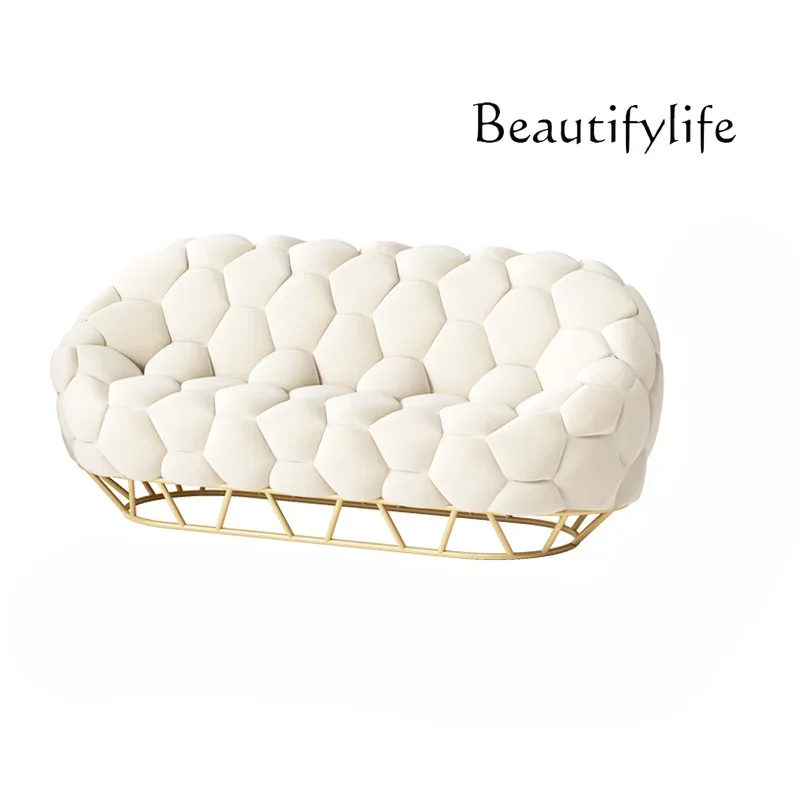X40 Beauty Salon Reception Sofa Simple Modern Studio Visitor Manicure Clothing Store Small Sofa