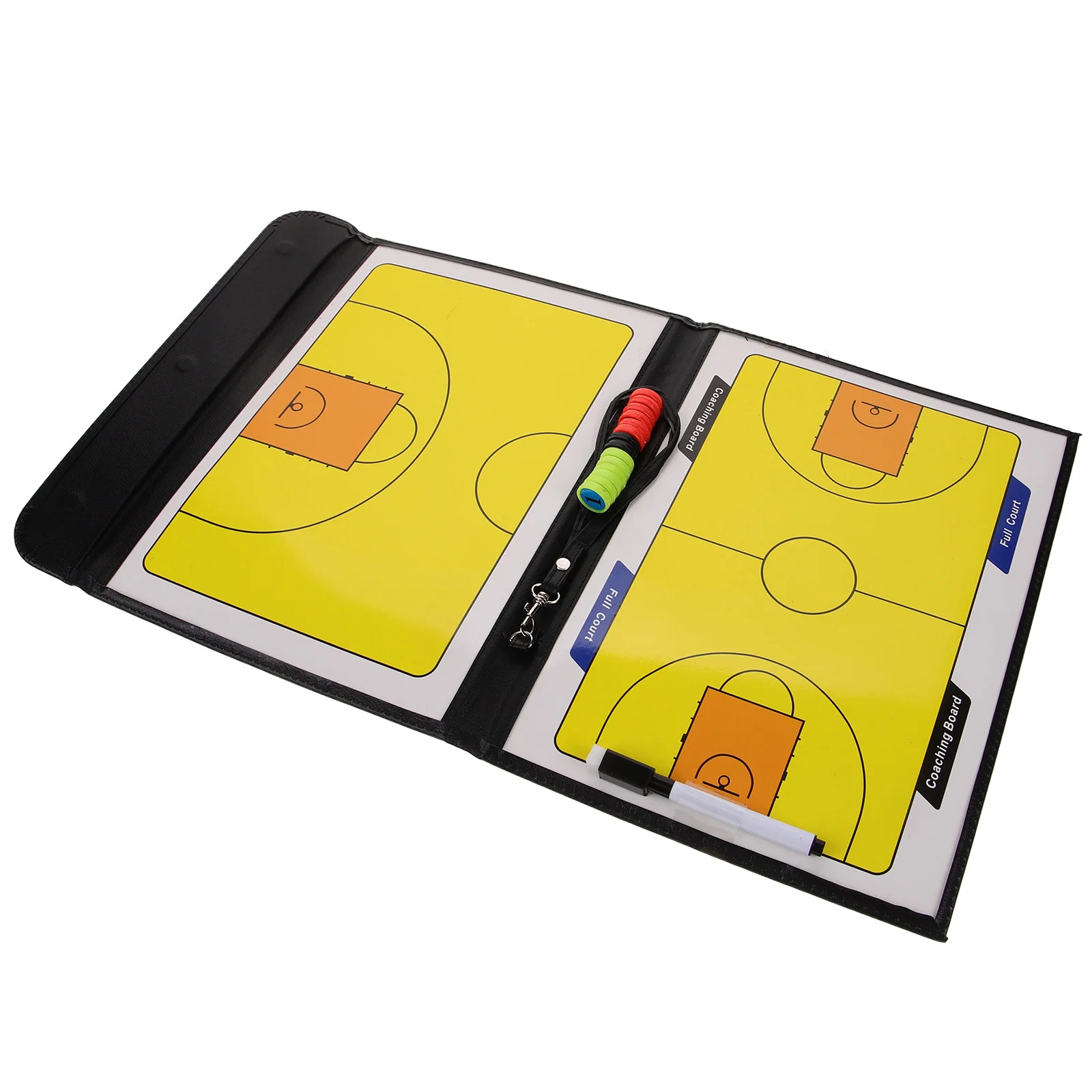 

Three-Fold Board Reusable PVC Tool for Sports Training Basketball Match Planning Game Team Guide