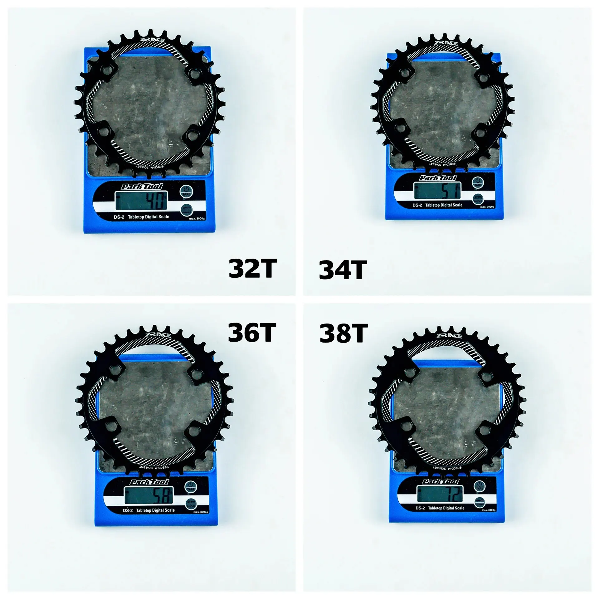 ZRACE BCD96-M MTB Round Chainrings Chainwheel Asymmetrical Narrow Wide Teeth 32T/34T/36T/38T for M8000 M7000 M6000