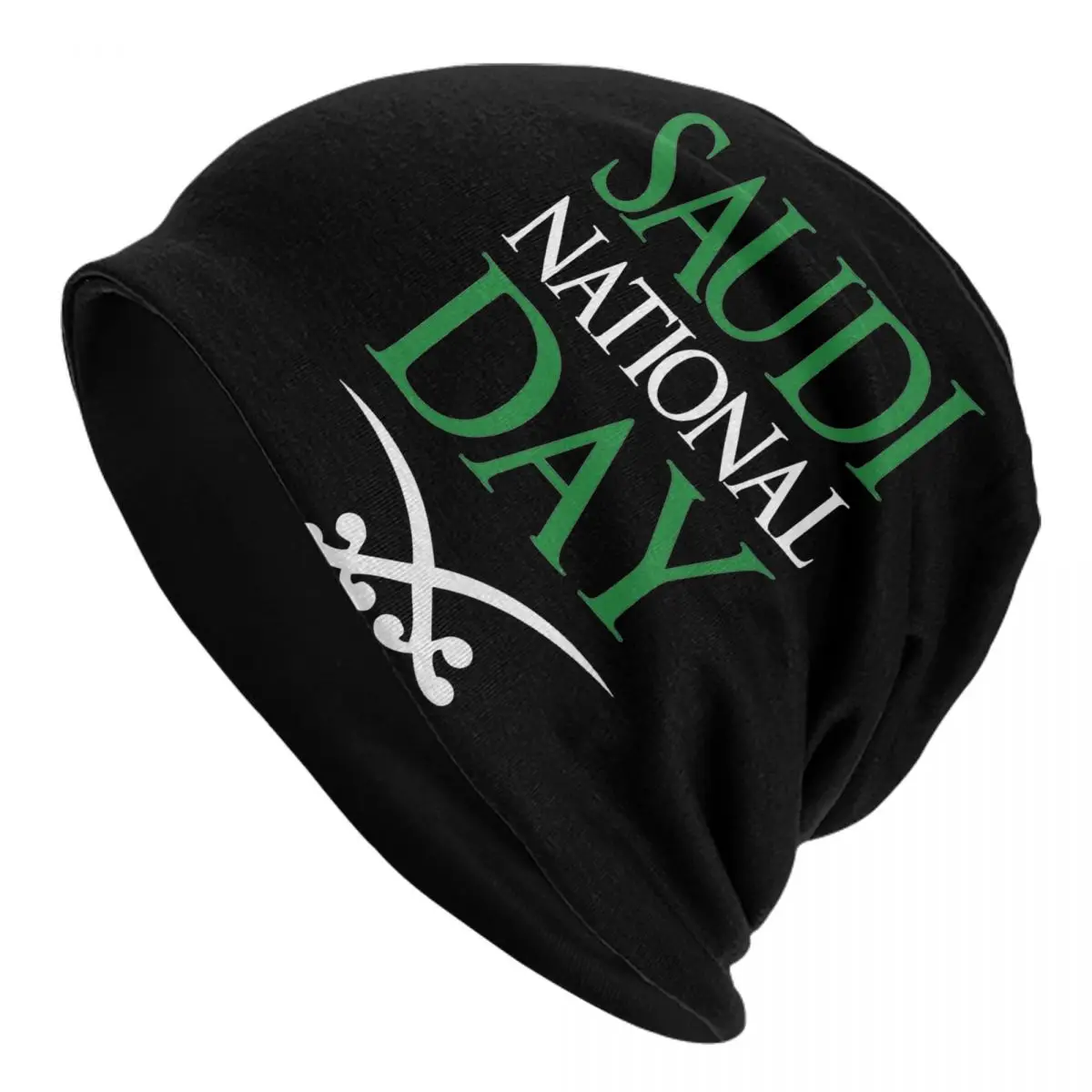 Men Women Saudi National Day Chemo Beanie Cap Outfit Fall Winter Headwear 23 September 1932 Bonnet Knitting Hats Wonderful Gift