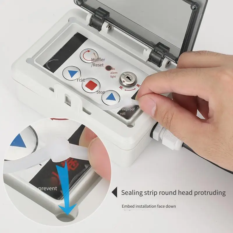 صندوق خارجي بمفتاح مقاوم للحريق - حافظة إلكترونية مقاومة للرطوبة ومضادة لللمس لسلامة المرآب والمراكز #4