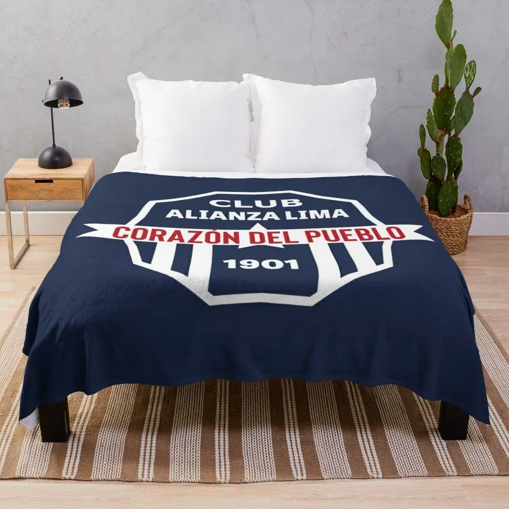 

Club Alianza LIma- Peru stickers Pack Throw Blanket Blankets Sofas Of Decoration heavy to sleep Decorative Beds Blankets