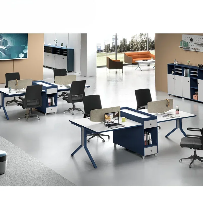 

l Modern high grade office modular furniture 4 person workstation office desk partition