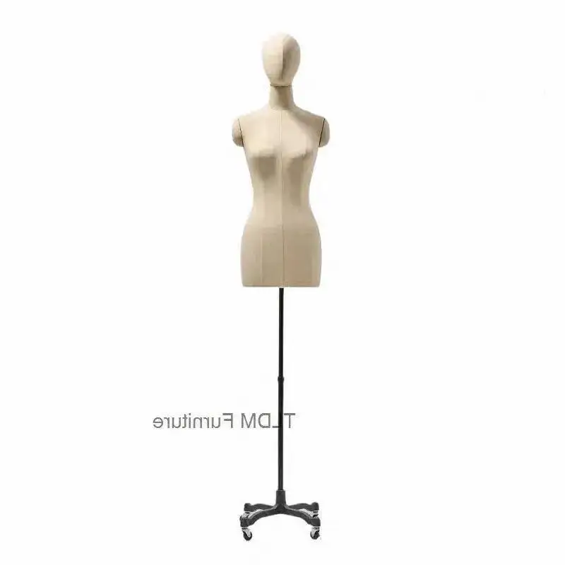 

Professional Tailor Mannequins Sewing Female Model Clothes Design, Bust Dress m Stands Metal Base Mannequin Can Pin i