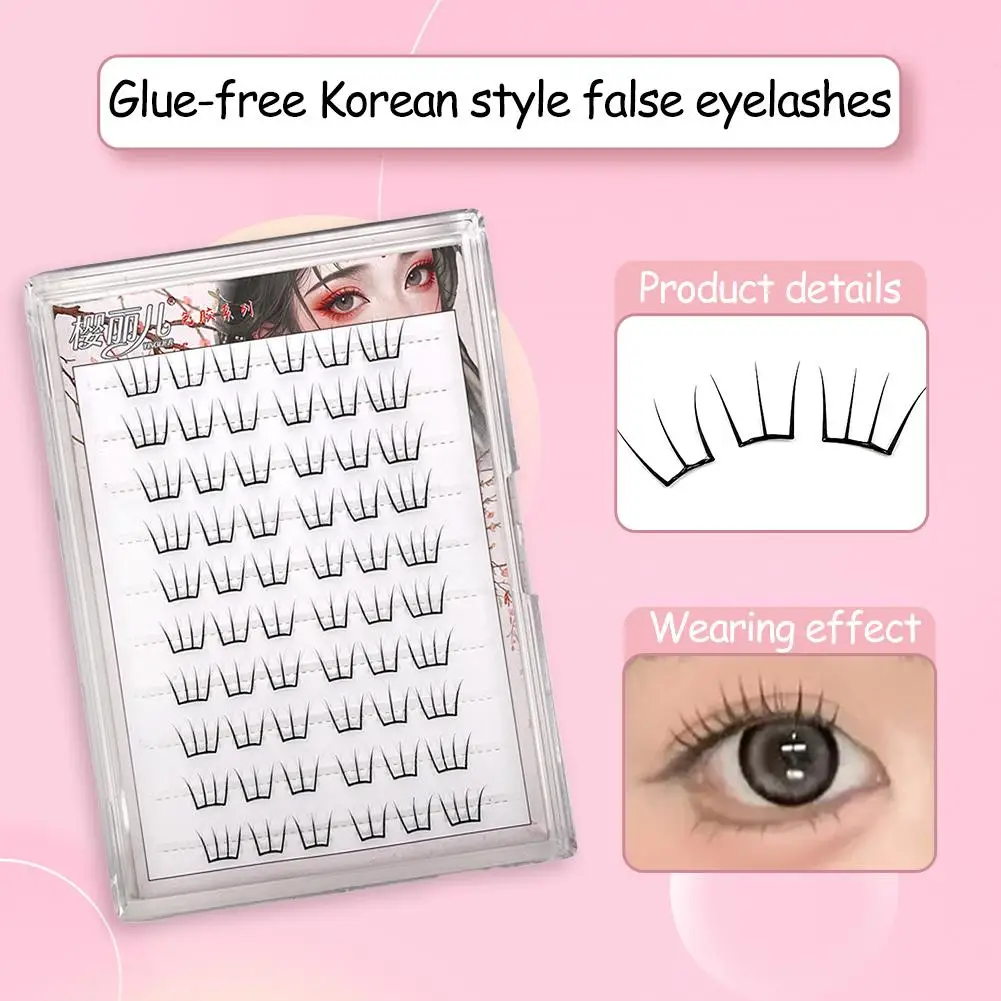 Glue-free Lashes Cluster Ultra-thin Sheet Series False Lashes Eyelashes Eyelashes Zero Liquid Touch Segmented Feeling· L5P5