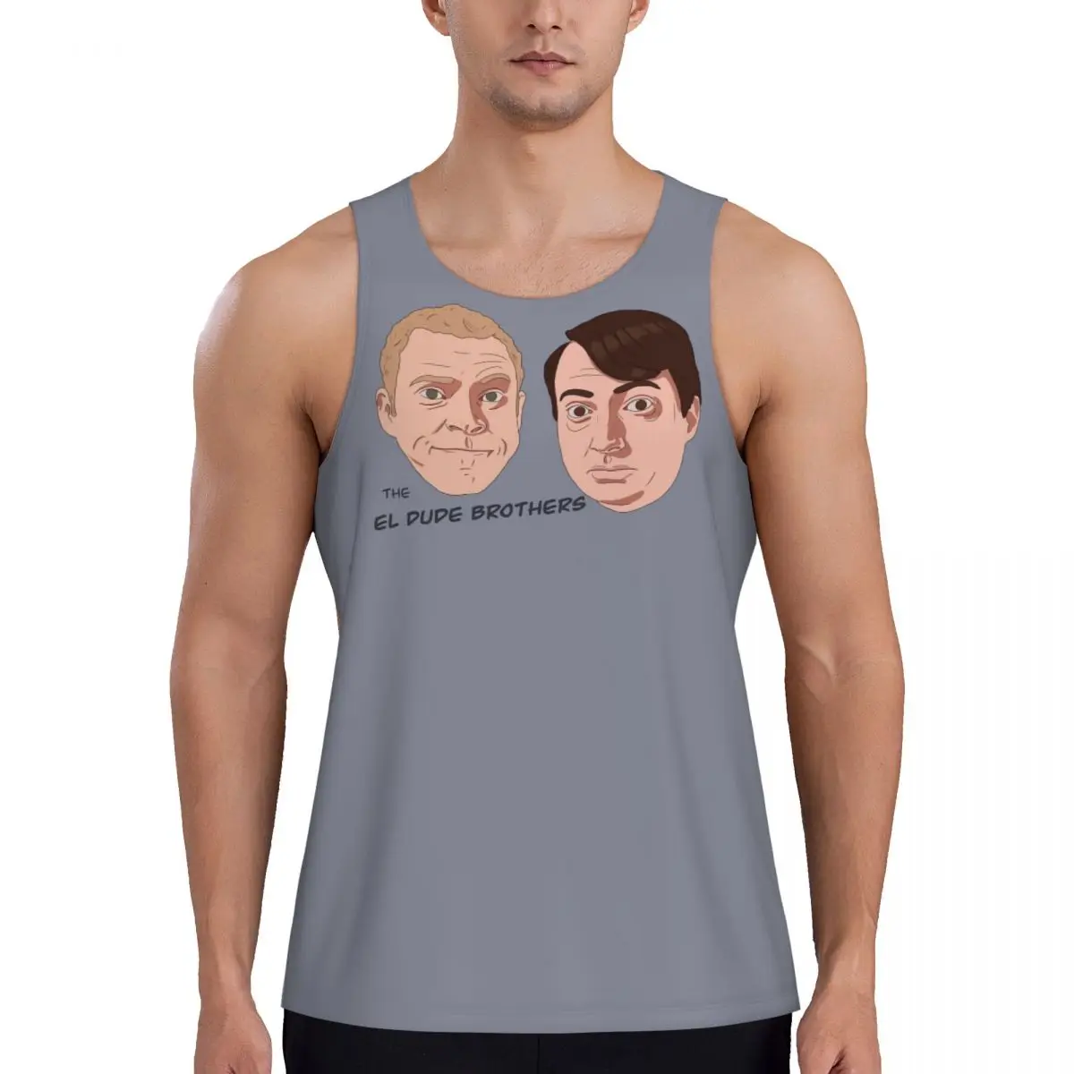 

Quick Dry Peep Show Mark And Jez The El Dude Brothers Gym Tank Muscle Sleeveless Shirt Bodybuilding Breathable Vest