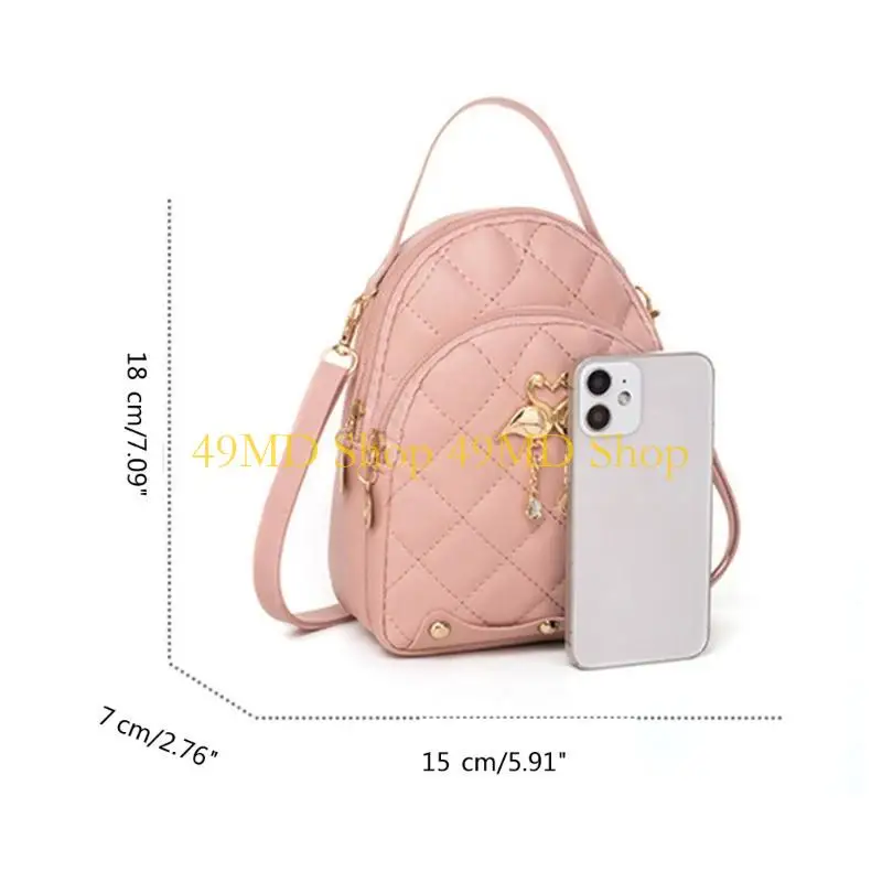 49MD Stilvoller Schul -Rucksack für Damen Small Travel Daypack Rucksack Umhängetasche