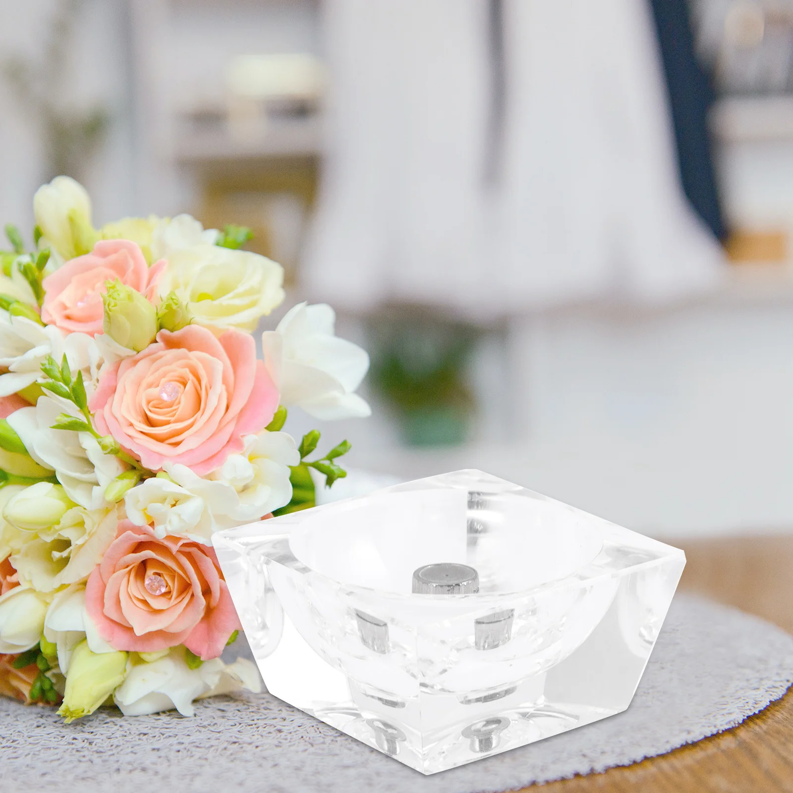 

Led Crystal Ball Base Lighted Glass Sphere Stand For Home Decor Night Lighting Display Crystal Ball Holder