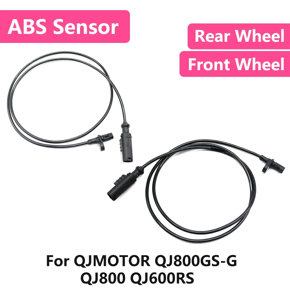 For QJMOTOR QJ800GS-G QJ800 QJ600RS Motorcycle Front Rear Wheel Signal ABS Wheel Speed Sensor Wire Silicone Accessories