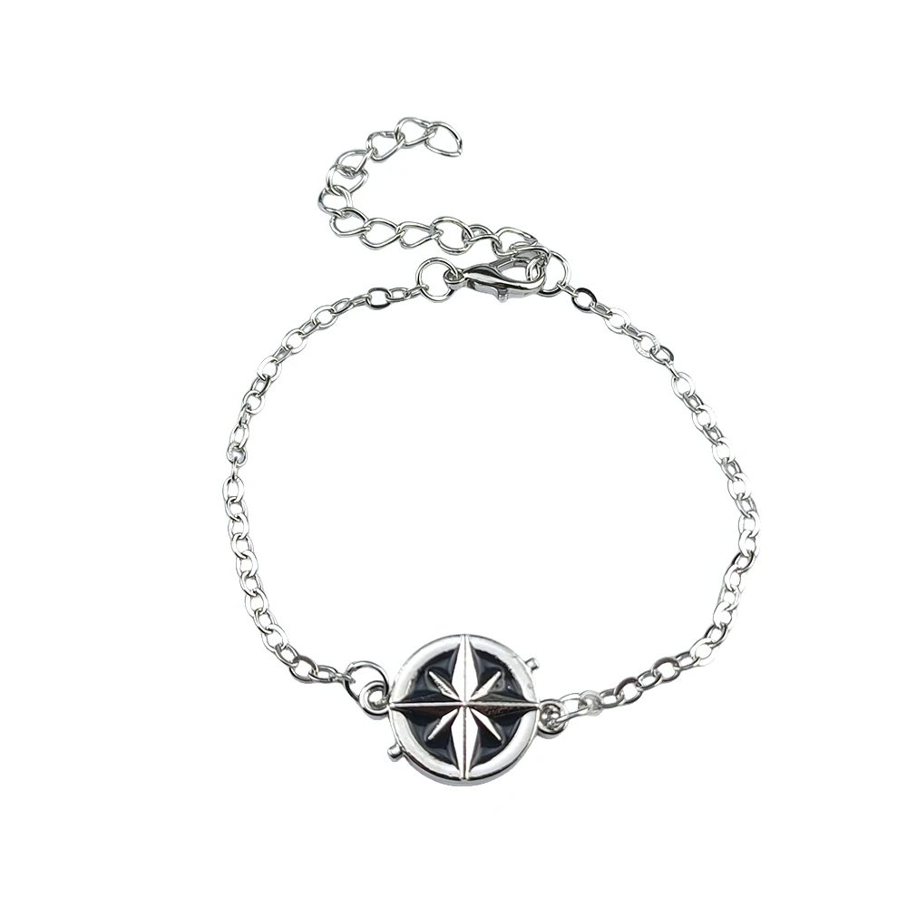Kpop Compass Bracelet Long Chain Fashion Personality Ornament Felix Bang Fans Collections Gift view 4