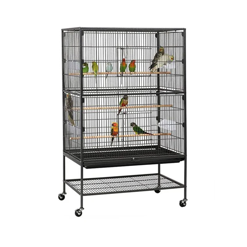 Large Flight King Bird Cage for Cockatiels African Grey Quaker  Sun Parakeets Green Cheek Conures Pigeons Parrot Bird