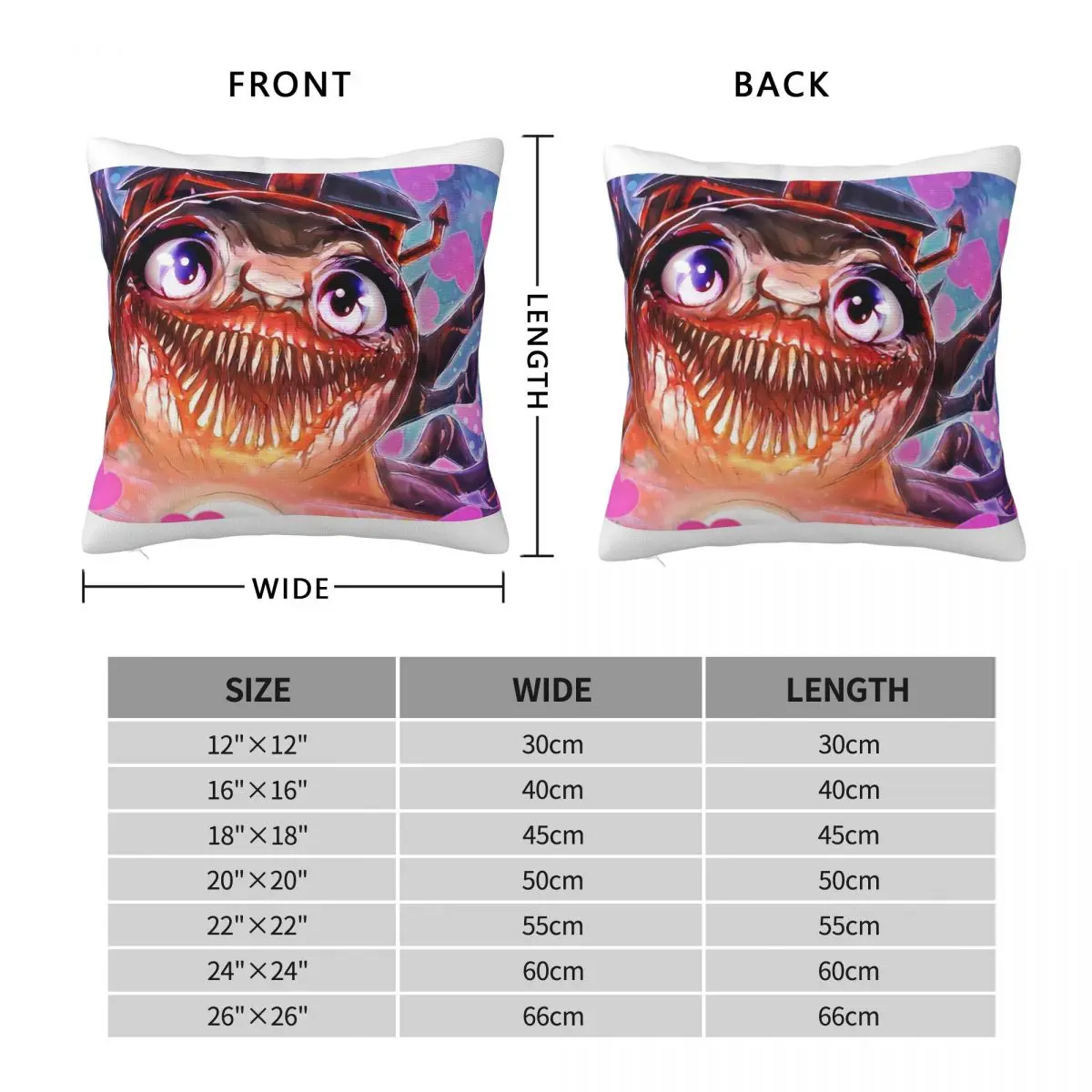 Terrifyingly Choo Choo Charles Square Pillowcase Polyester Linen Velvet Pattern Zip Decor Home Cushion Cover