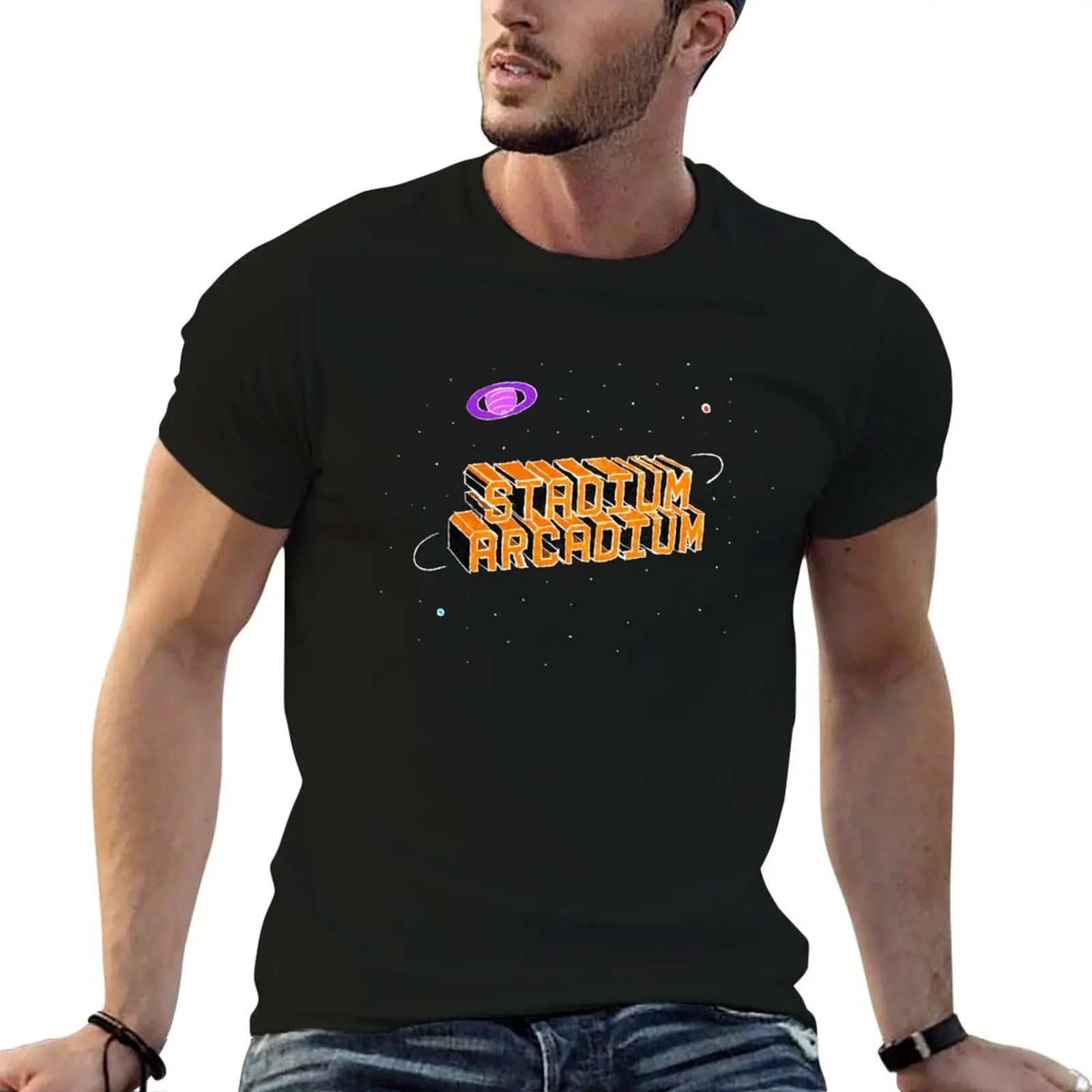 Camiseta Stadium Arcadium (sin el fondo azul), camisetas para hombre, paquete de camisetas de algodón con estampados, camiseta