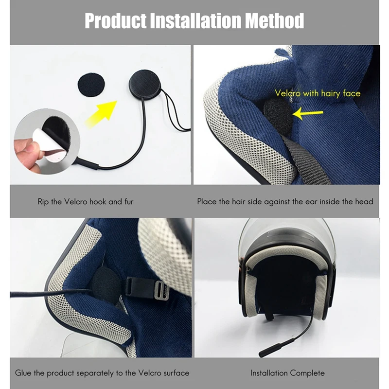 MH01 BT 5.0 Headset Motorcycle Helmet Headset Handsfree Riding Navigation Phone Music Listening Wireless Bluetooth