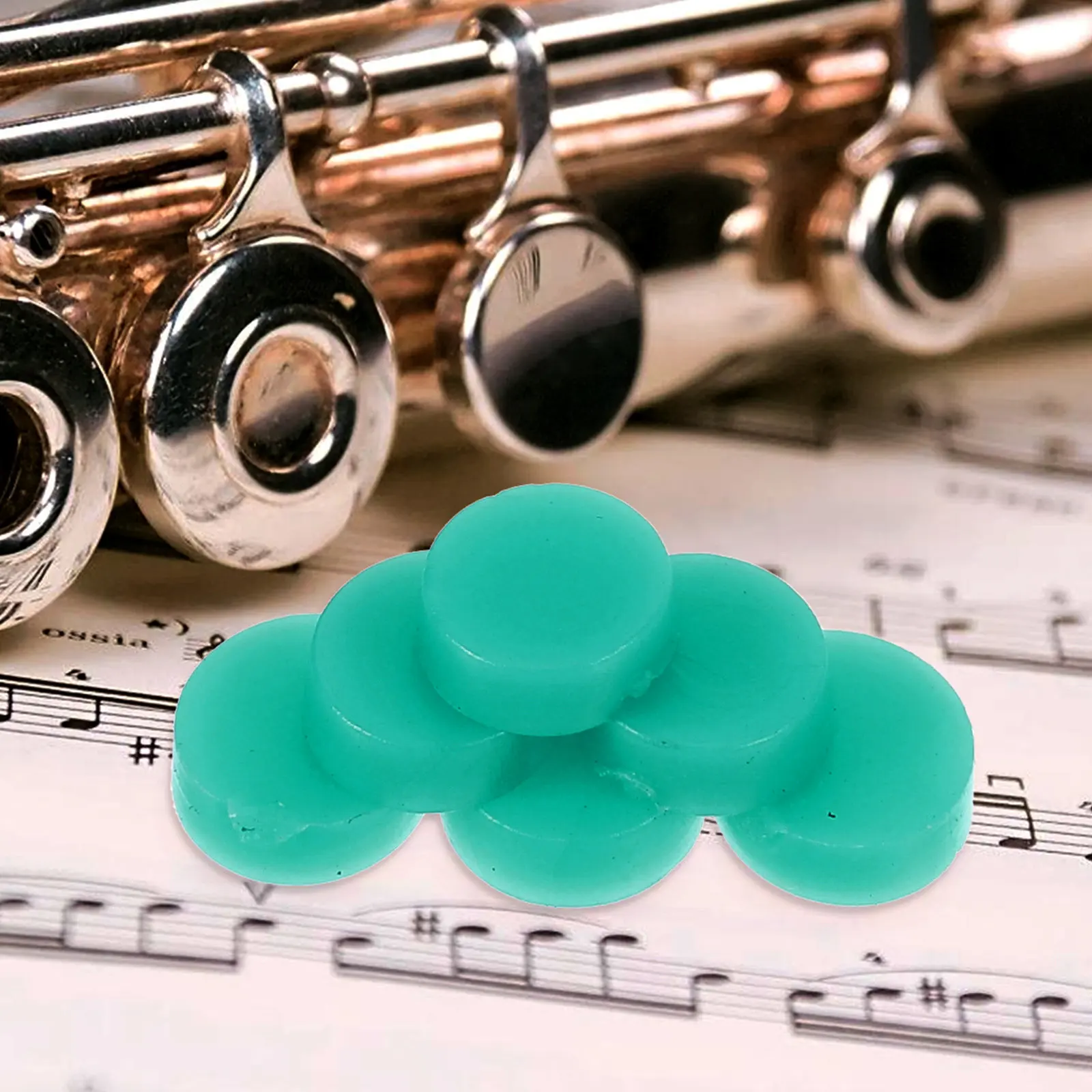 20Pcs Long Flute Key Plugs Silicone Resistant Replacement Covers Open Hole Flute Accessories Silicone Pads Key Caps
