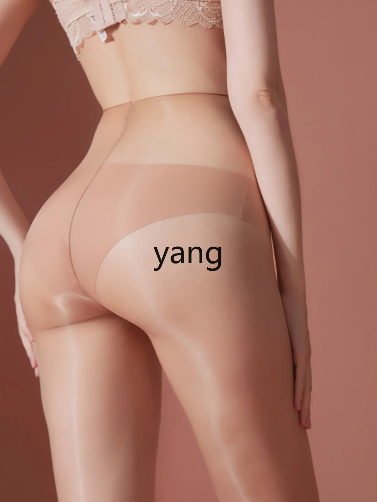 LMM1D ultra-thin waist-free Aurora oily stockings 640-pin high-density seamless one-line crotch pantyhose summer