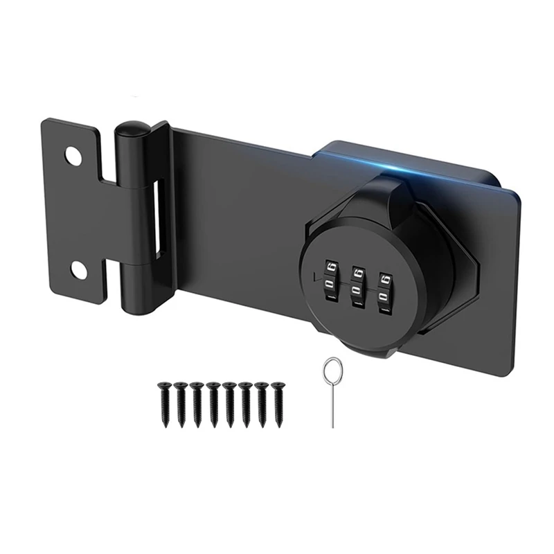 

Keyless Cabinet Combination Latch,Cabinet Password Locks for Cabinet,Mailbox,Office File Cabinet Lock 90°Angle Black