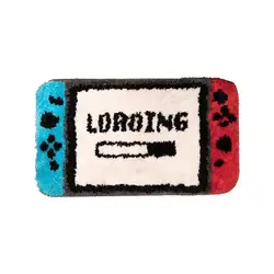 Bathroom absorbent floor mat plush game console creative floor mat bathroom toilet door carpet