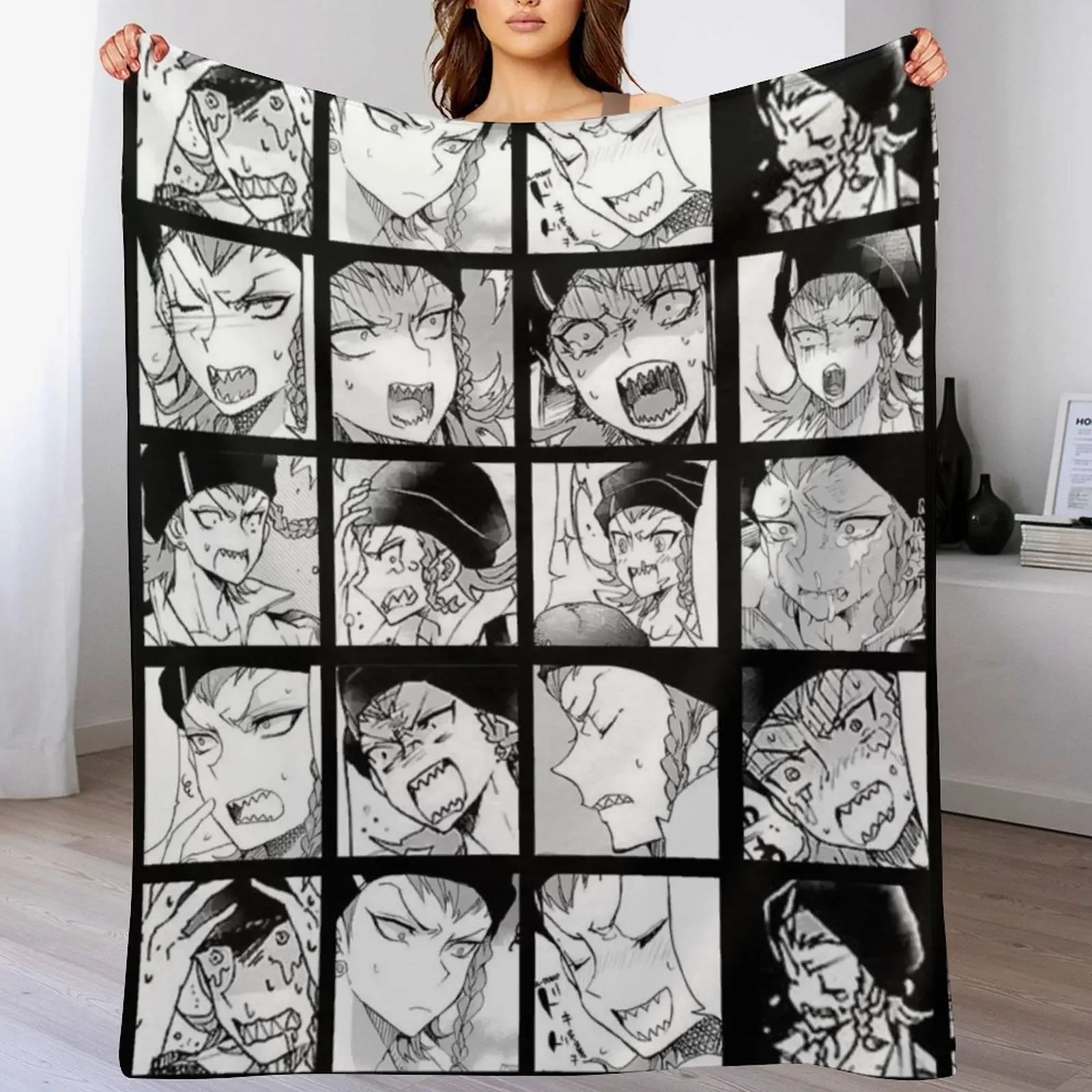 

Kazuichi Manga Collection Throw Blanket Lightweight Warm Blanket for Indoor Outdoor Use