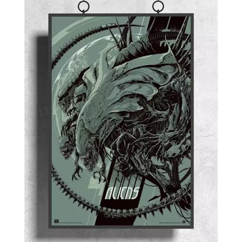 H441 Silk Poster Home Decoration Aliens Classic Terror Shooting Space Hot Movie 2 Wall Art Christmas Gift HD Bright