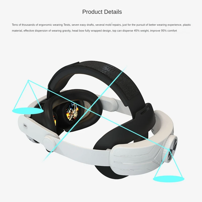 สายรัดศีรษะสําหรับ Meta Quest 3 ปรับ Comfort Elite สายรัด VR ชุดหูฟังอุปกรณ์เสริม Enhanced GAMING