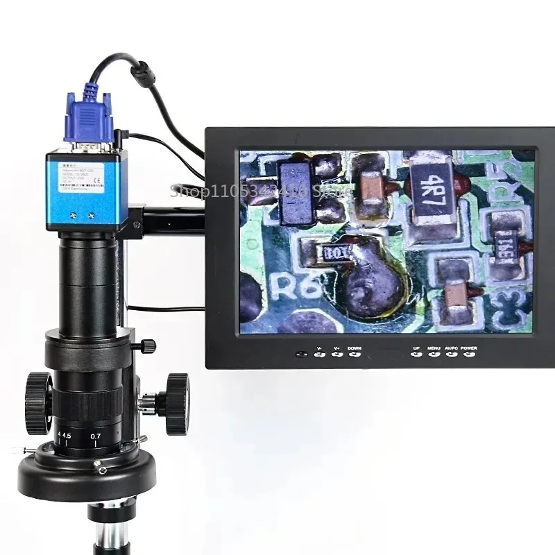 HD Digital Microscope with CCD Camera High-Precision for Jewelry Watch Phone Repair Industrial PCB Inspection
