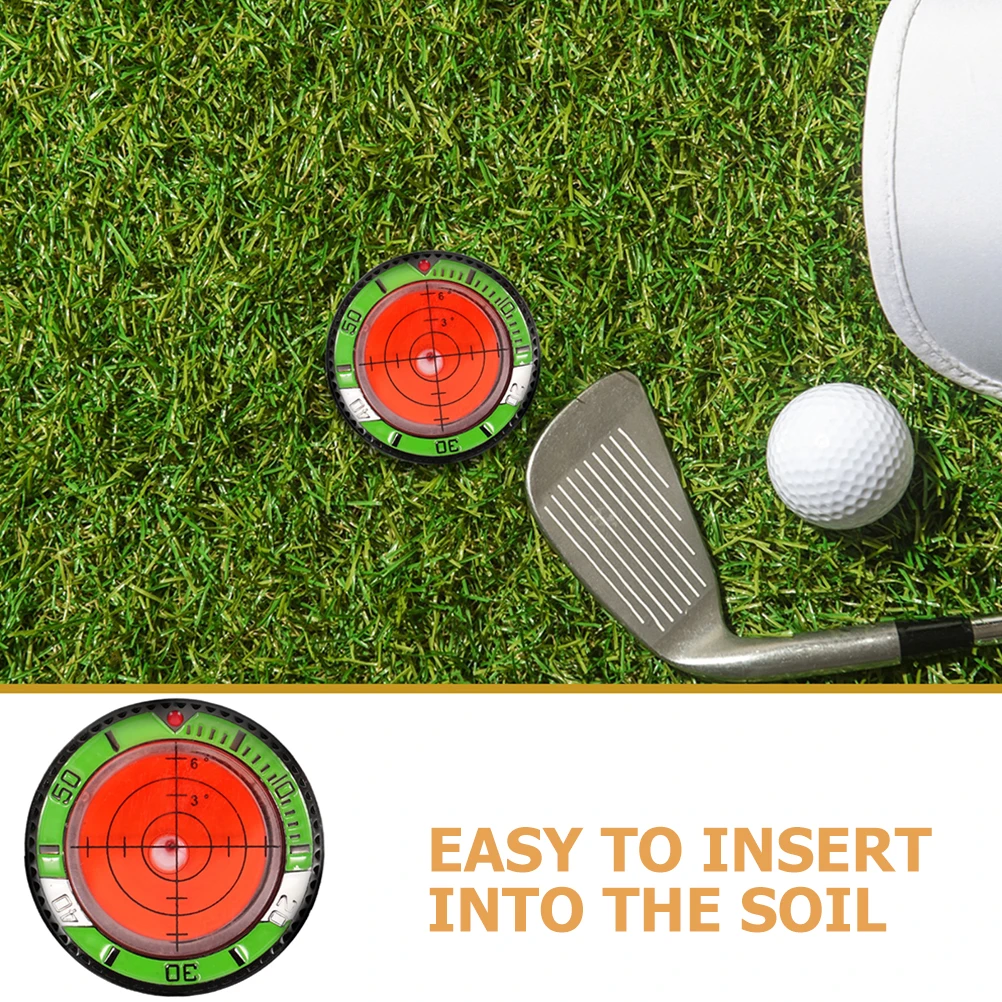 2 قطعة علامات كرة جولف مستديرة ABS البلاستيك عالية الدقة المحمولة خفيفة الوزن لوازم صديقة للبيئة