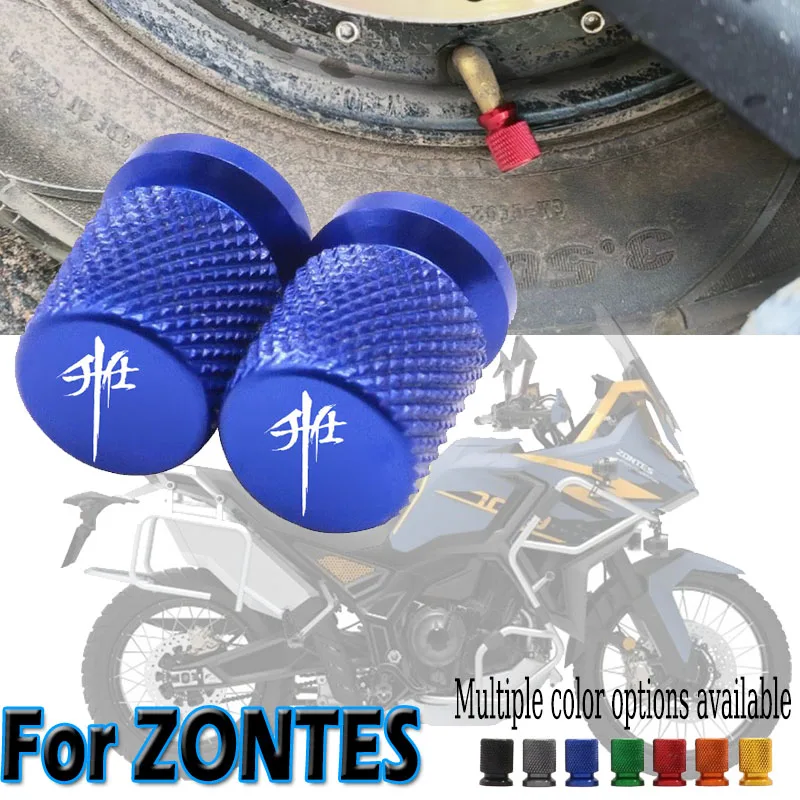 ل Zontes 310R/X 310V 310 t2 350E 350D 350M 350K 368G 368E 703F 703RR دراجة نارية عجلة غطاء صمام الإطارات منفذ الهواء غطاء الجذعية #1