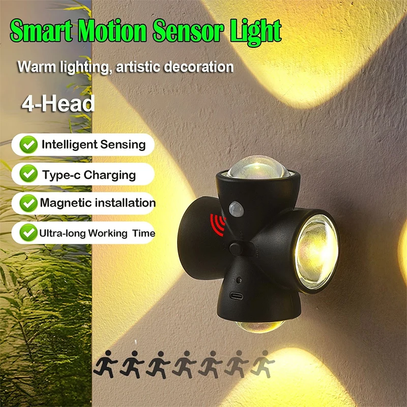 novo-1-2-pecas-lampada-noturna-led-com-sensor-de-movimento-de-4-cabecas-recarregavel-por-usb-lampada-magnetica-de-parede-para-cabeceira
