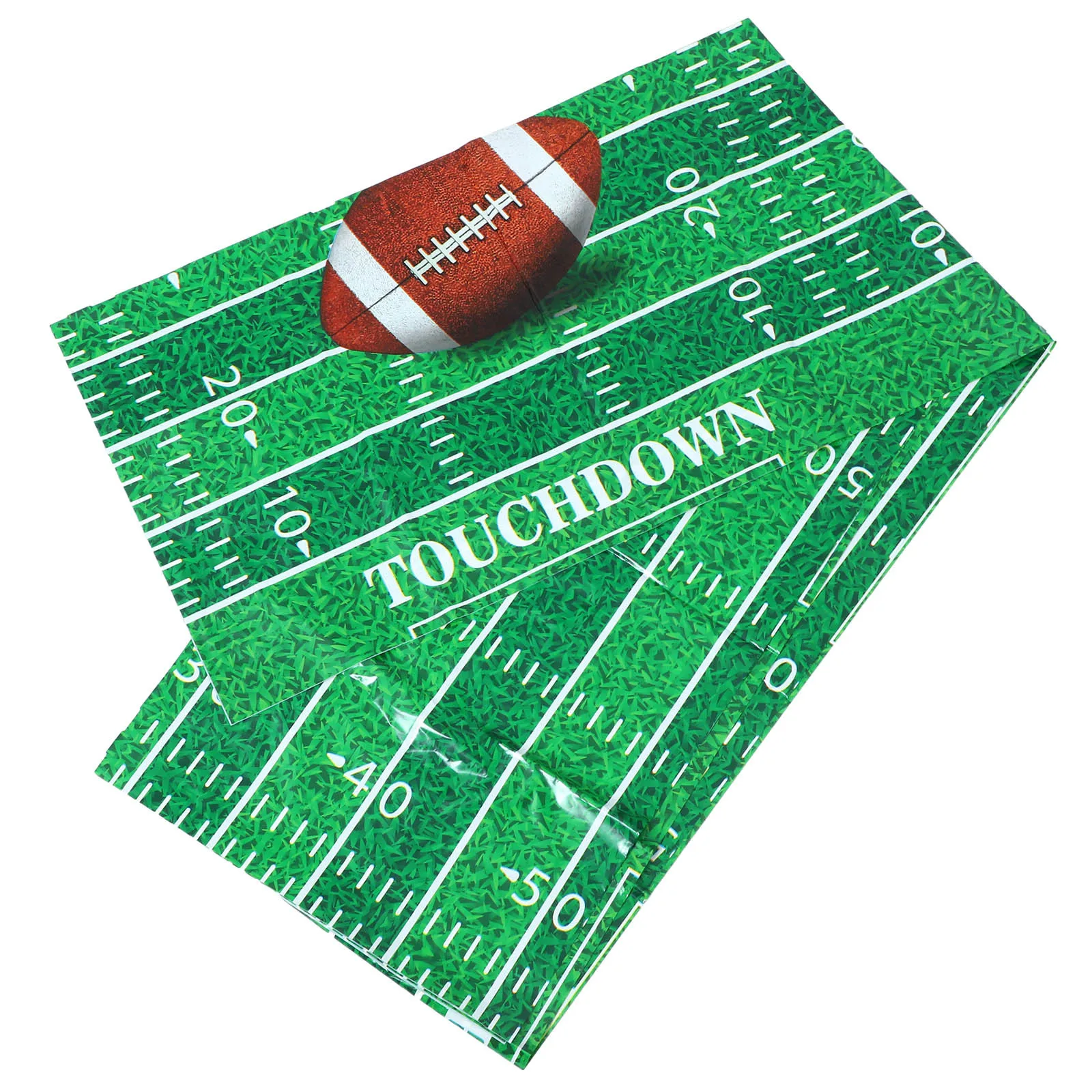 

Football Tablecloth Rectangular Disposable Sports Theme Party Cover Decorative Table Cloth for Game Day Football Tablecloth