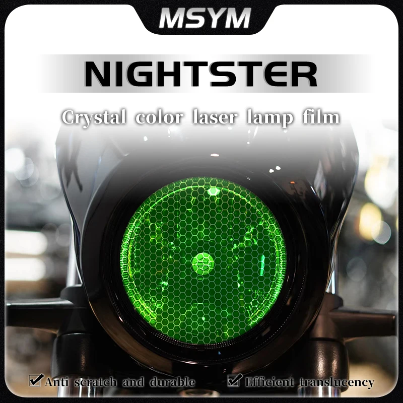 

For Harley NIGHTSTER Nightster nightster Honeycomb laser film headlight transparent film protective sticker modified accessories