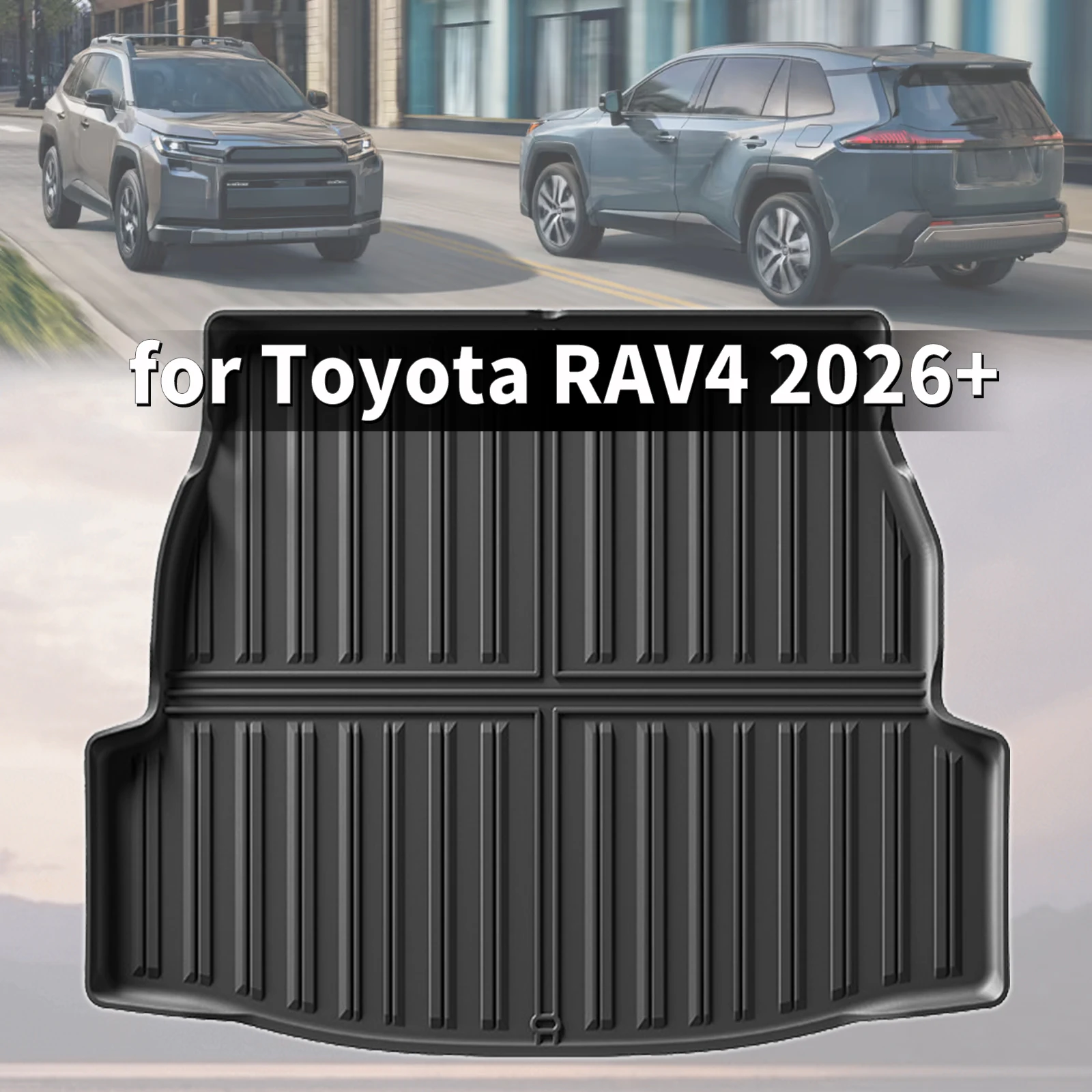 for Toyota RAV4 2026 2027 LHD RHD TPE Car Trunk Mats & Seat Back Quick Clean Non-Slip Bottom All Season Use Accessories