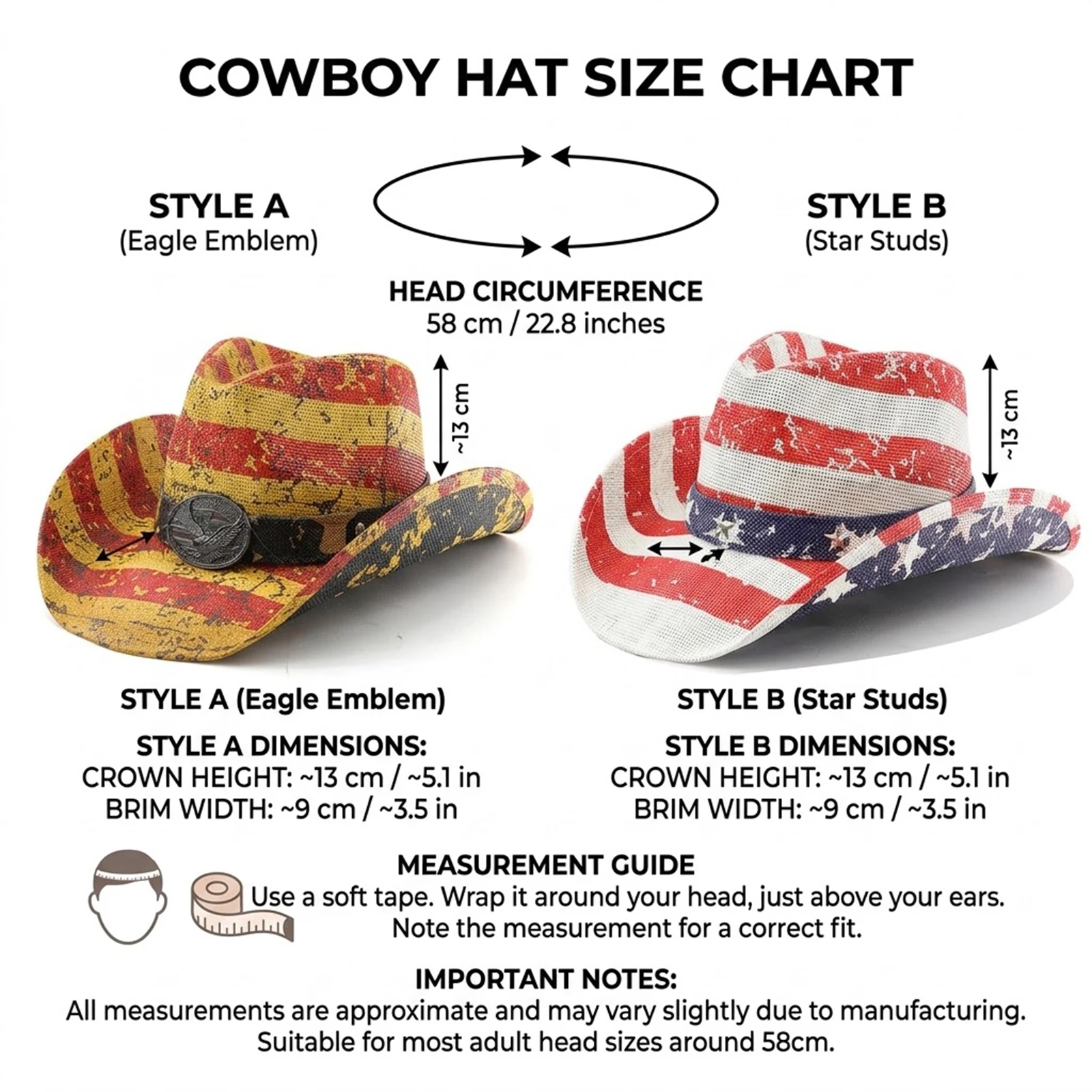 4th of July Cowgirl Hat Star Stripe Flag Pattern Patriotic Western Cap Jazz Hat Independence Day Panama Hat for Male Party Hats view 2