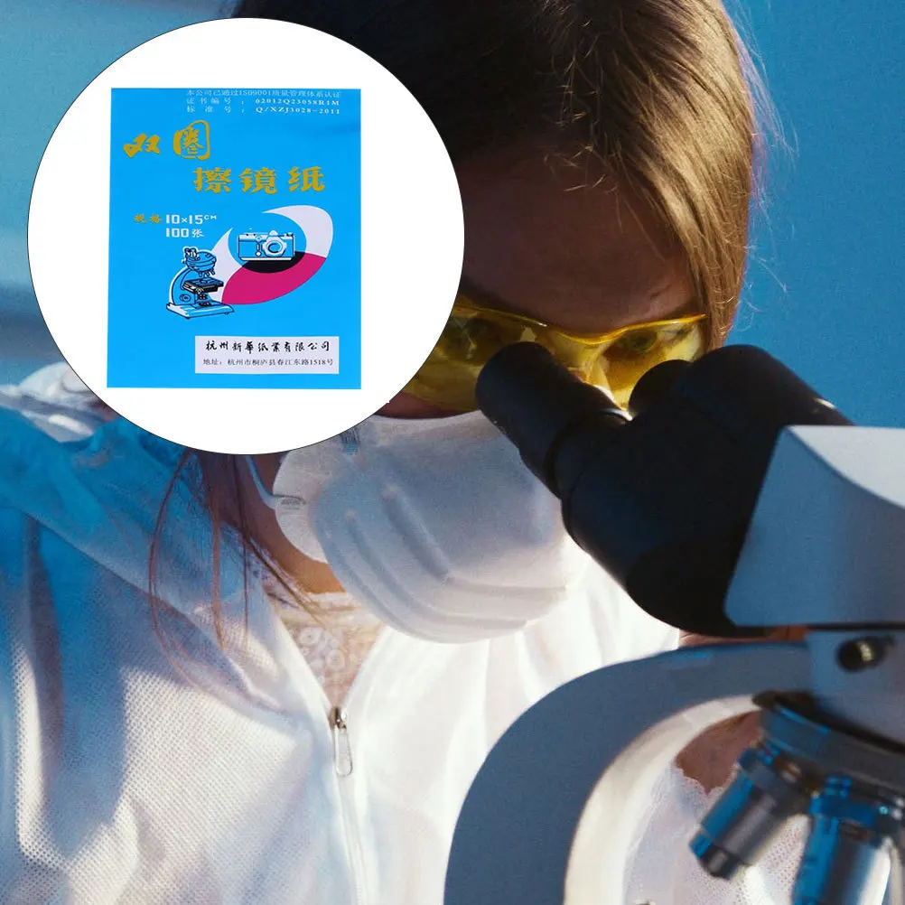 

300 Pcs Microscope Lens Paper Multifunctional Cleaning Dedicated Tissue for Wipe