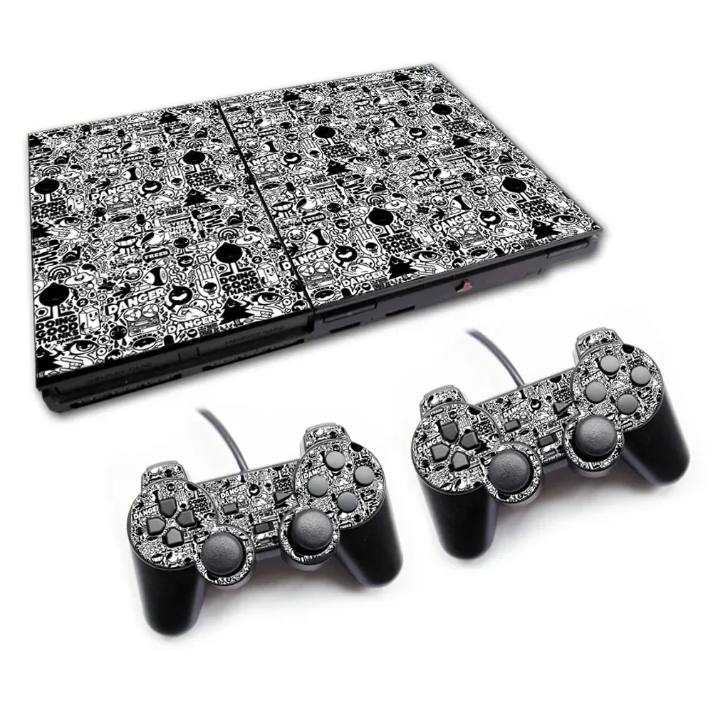 ملحقات ألعاب من الفينيل بتصميم جديد لملصق الجلد PS2 Slim 70000