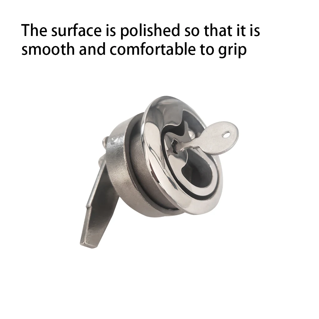 Yacht Round Lock Door Mountings Doors Locks with Key Pull Slaming Latch Equipment Hardware Marine Fitting Supplies