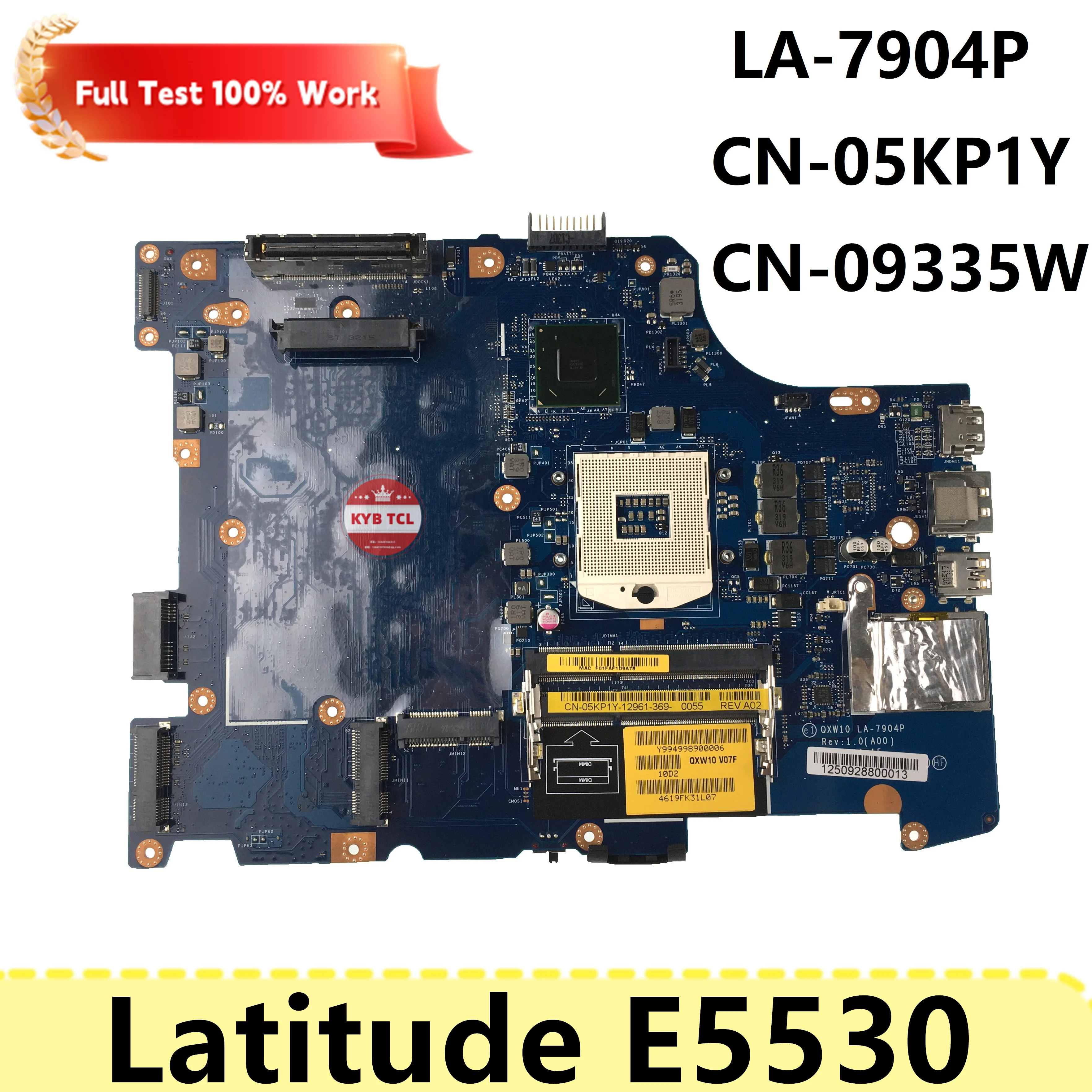 

Материнская плата ноутбука DELL Latitude E5530 CN-05KP1Y 05KP1Y 5KP1Y LA-7904P 9335W 09335W CN-09335W Материнская плата ноутбука PGA989 DDR3