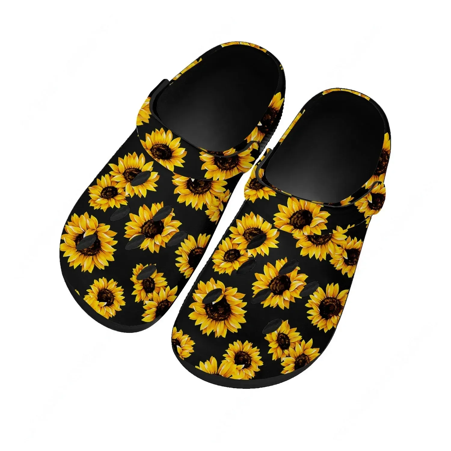 Sunflower Water Shoes Mens Womens Comfortable Fashion Home Garden Clogs Customizd Sandals Beach Breathable Hole Slippers