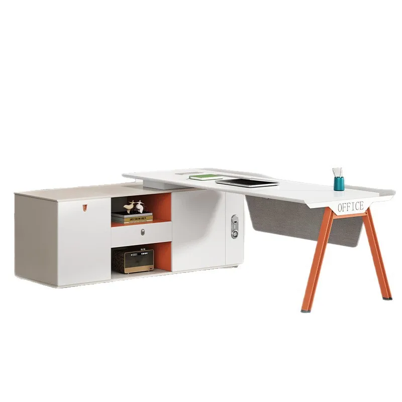 Office Furniture Desk and Chair Combo Minimalist Modern Desk Boss Table High-end Manager
