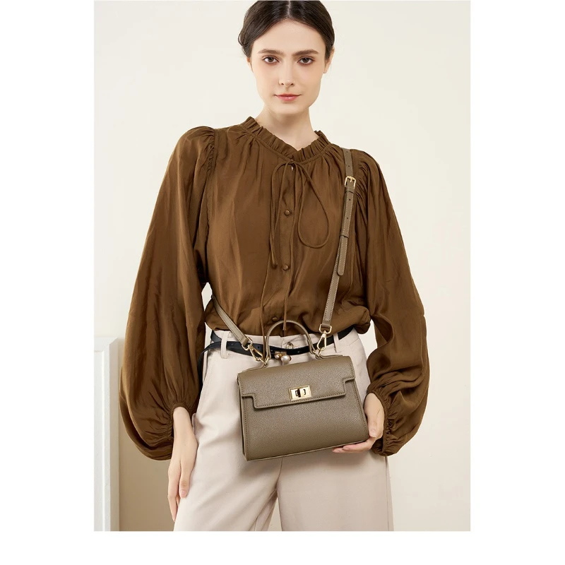 Jonlily Women New Arrival Genuine Leather Shoulder Bag Female Fashion Handbag Totes Casual Crossbody Bag Daybag Purse -KG1398