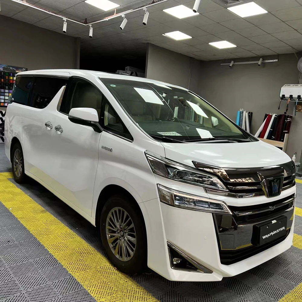 Easy to Install Premium PET Car Body Film Wrap Stretchable Auto Vinyl Removable Bubble‑Free Car Wrap Film Sparkle White