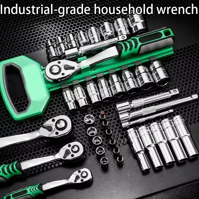 Diy Werkzeug Schraubenschlüssel Box Mechaniker 1/2 "Auto Buchse 1/4" 3/8 "Werkzeuge Reparatur Ratsche Set Hand Garage werkstatt Automotive