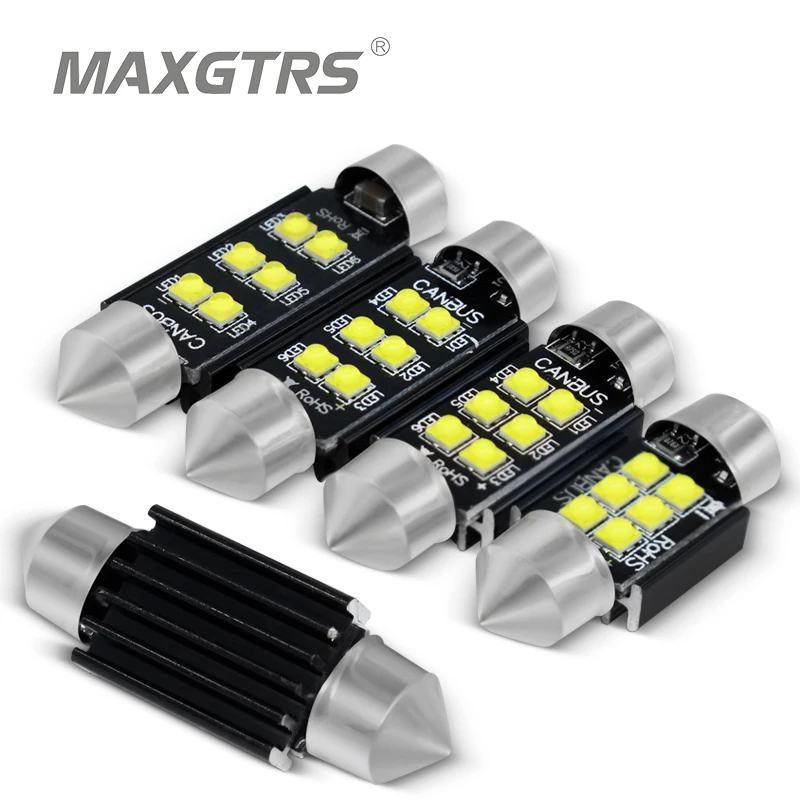 2x Super Bright Car Festoon C5W C10W Led XBD Chip 30W Bulb Canbus Error Free Lamp Interior Dome Reading Lights 31/36/39/41mm